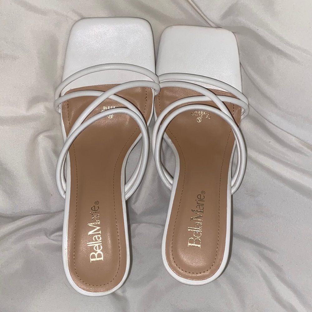 Brand new white heels size 7.5